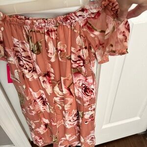 Off the shoulder floral dress